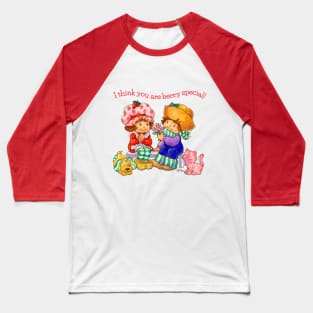 I Think You Are Berry Special! Vintage Strawberry & Huck Fanart Baseball T-Shirt